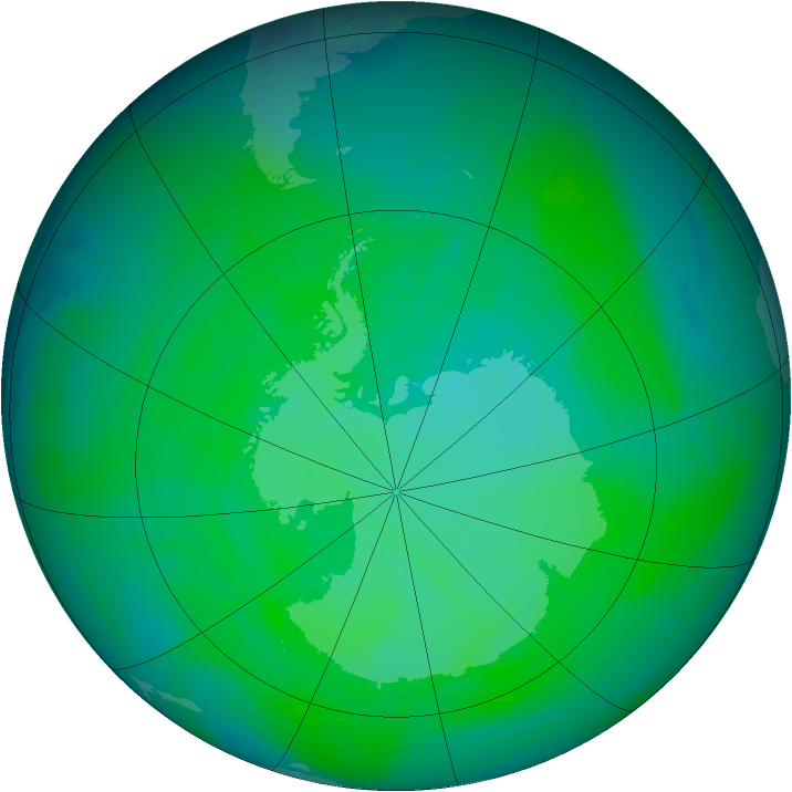 Ozone Map 1986-12-19